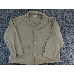OLDERBROTHER Work Jacket Chore Coat Beige XXS Organic Cotton Japanese